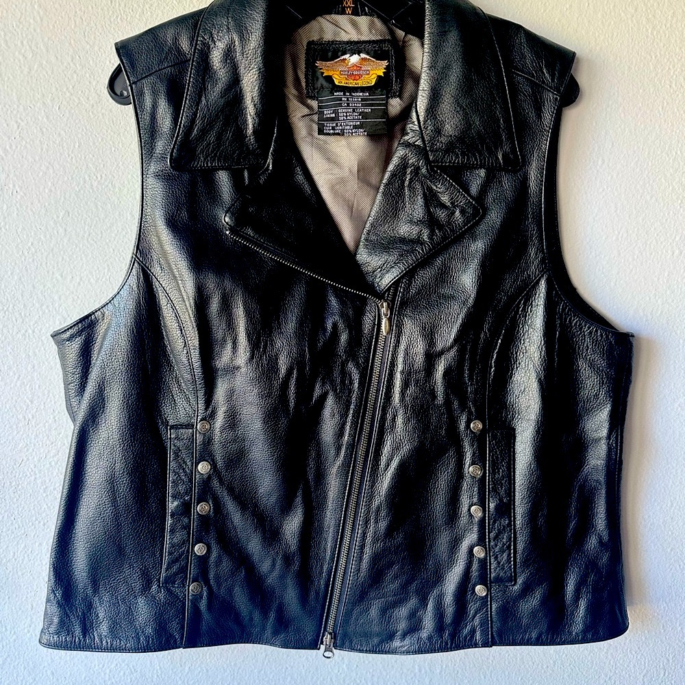 Harley-Davidson Black Leather Vest